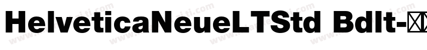 HelveticaNeueLTStd Bdlt字体转换